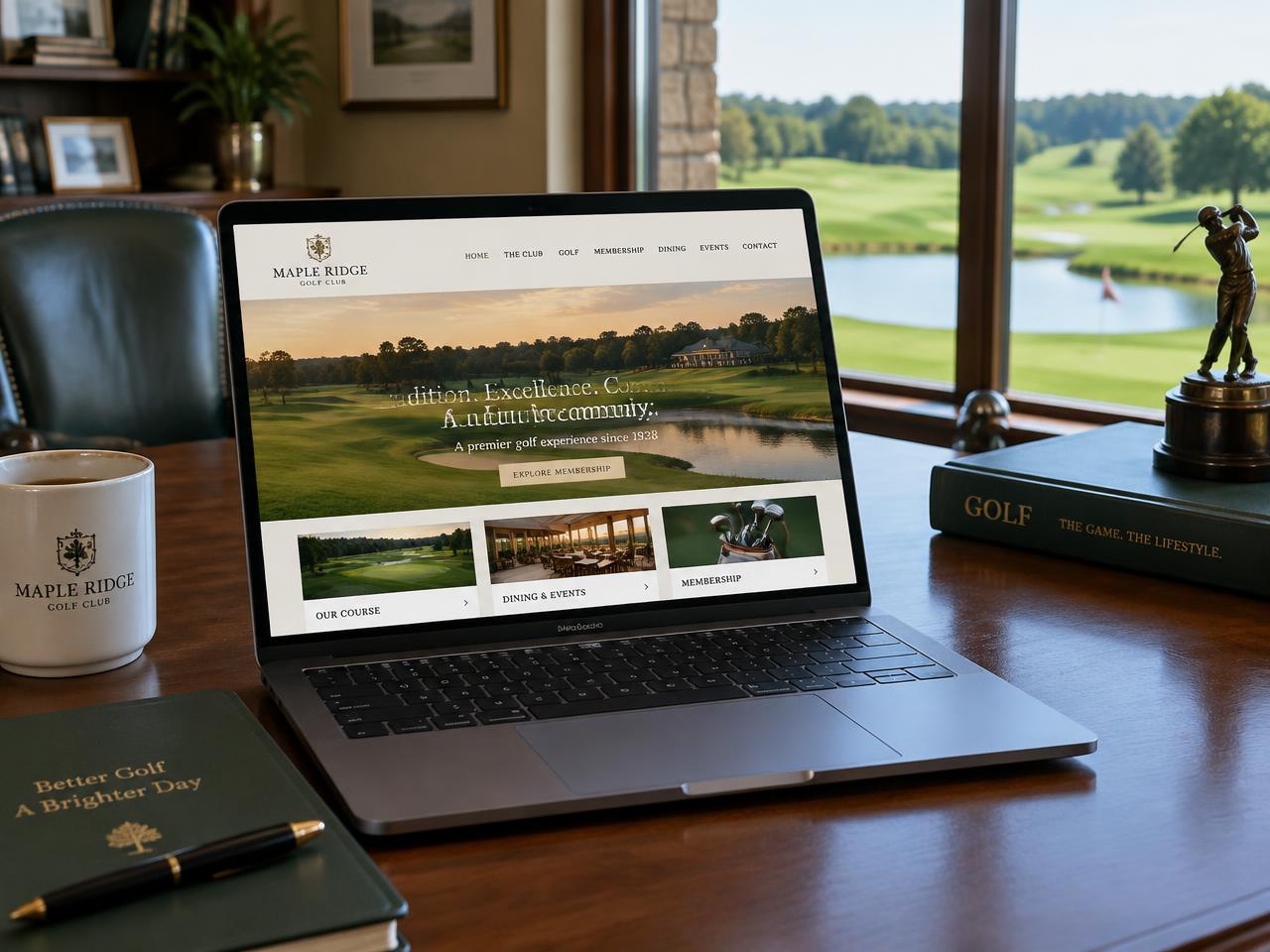 A beautiful club website, without an agency
